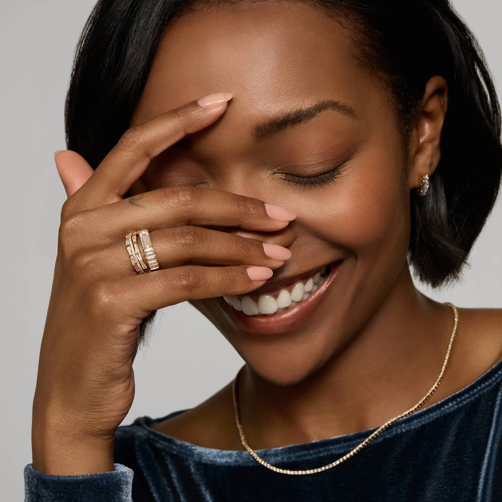 Baguette Cut Lab-Grown Diamond Ring 14K Yellow Gold