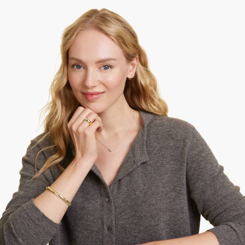 Fancy Bezel Pear Shaped Lab-Grown Diamond Ring In 14K Yellow Gold