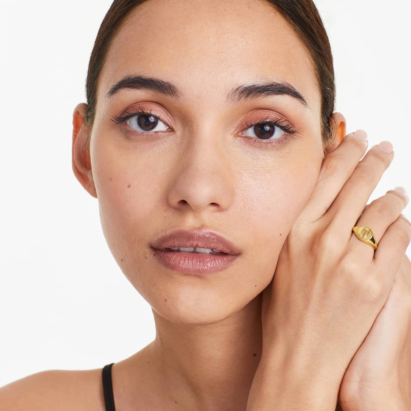 Scorpio Zodiac Signet Ring In 14K Yellow Gold