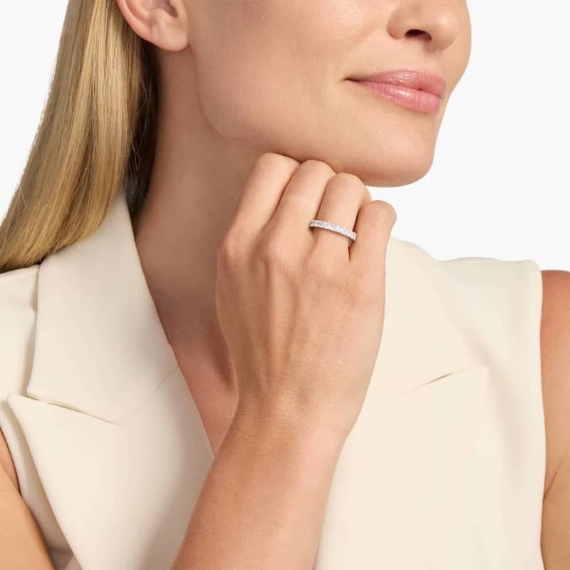 Cushion Cut Eternity Ring In 14K Rose Gold (2 Ct. tw. - H-I / SI1-SI2)