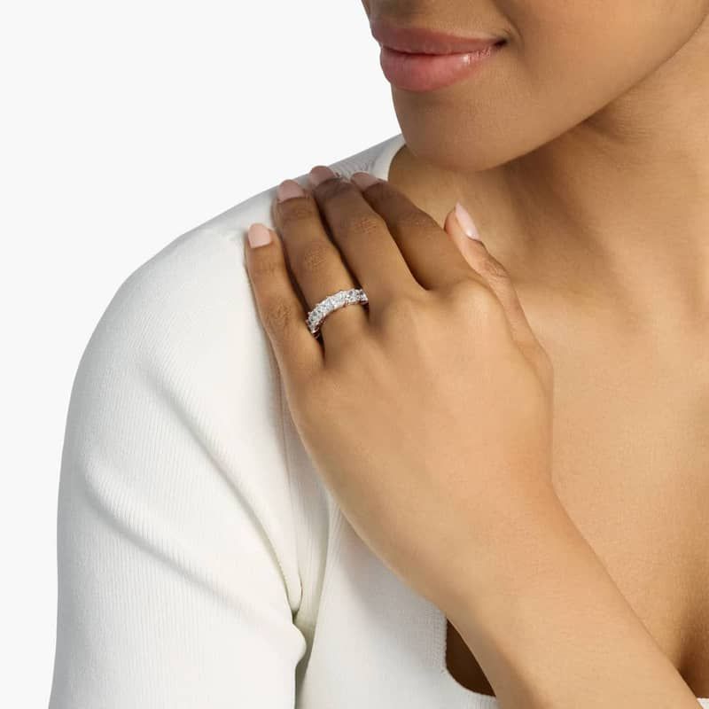 Princess Cut Eternity Ring In 14K Rose Gold (5 Ct. tw. - H-I / SI1-SI2)