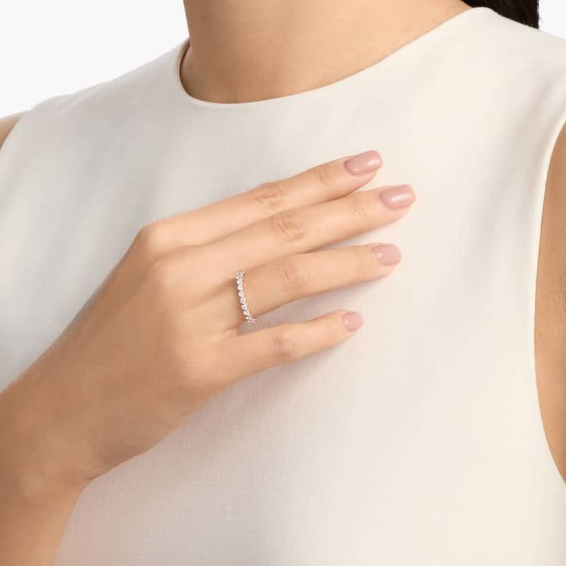 Floating Lab-Grown Diamond Eternity Ring In 14K Rose Gold (1 Ct. tw. - F-G / VS2-SI1)
