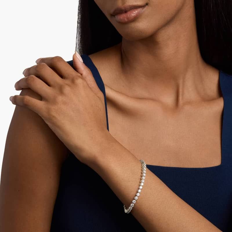 7 " Four Prong Lab-Grown Diamond Tennis Bracelet In 14K Yellow Gold (7 Ct. tw. - F-G / VS2-SI1)