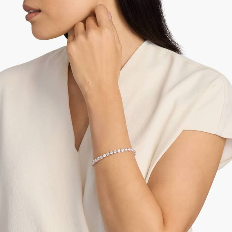 7 " Four Prong Diamond Tennis Bracelet In 14K Rose Gold (10 Ct. tw. - H-I / SI1-SI2)