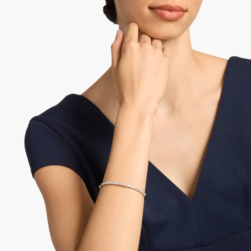 Luna Diamond Bangle in 14k White Gold (2 ct. tw.)
