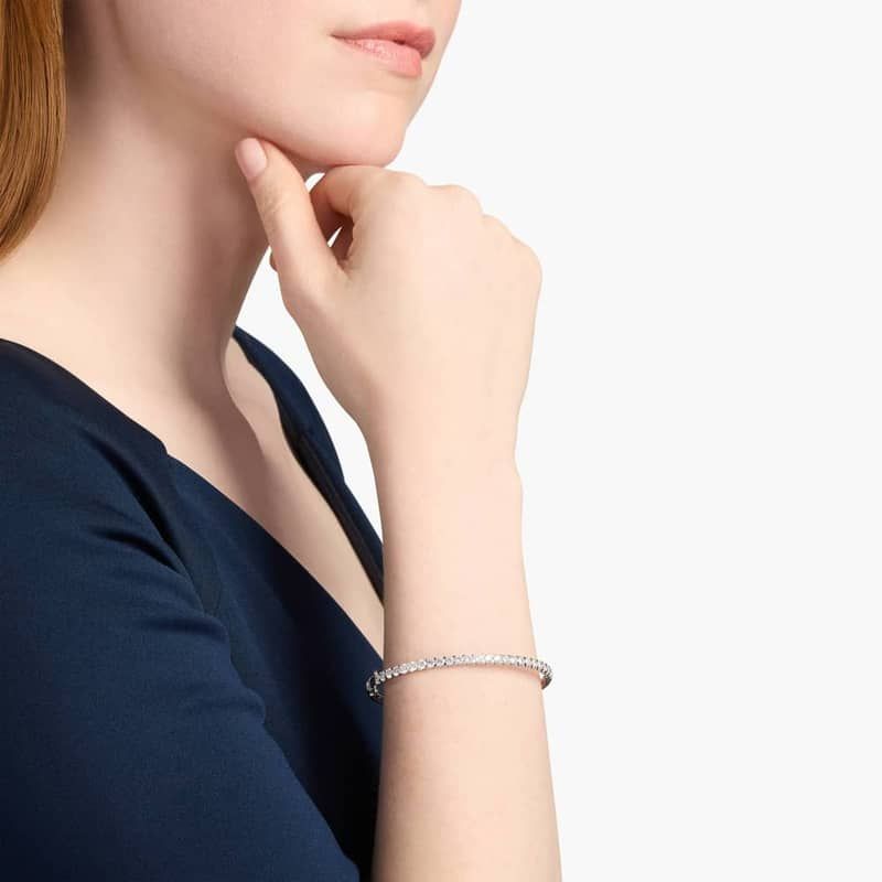 Luna Diamond Bangle in 14k White Gold (3 ct. tw.)