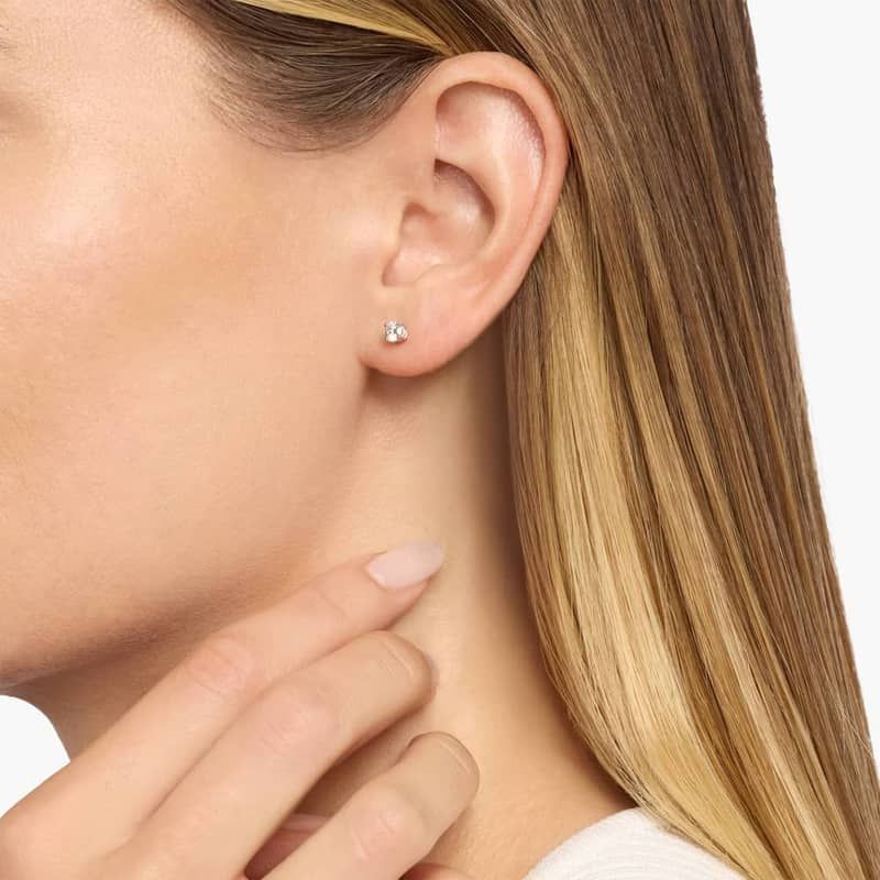 Canadian Diamond Stud Earrings in 18k White Gold (1/3 ct. tw.)