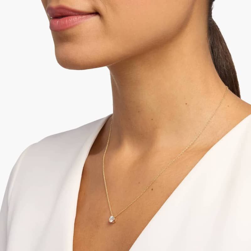 Bezel Diamond Pendant In 14K Yellow Gold (1/2 Ct. tw. - H-I / SI1-SI2)