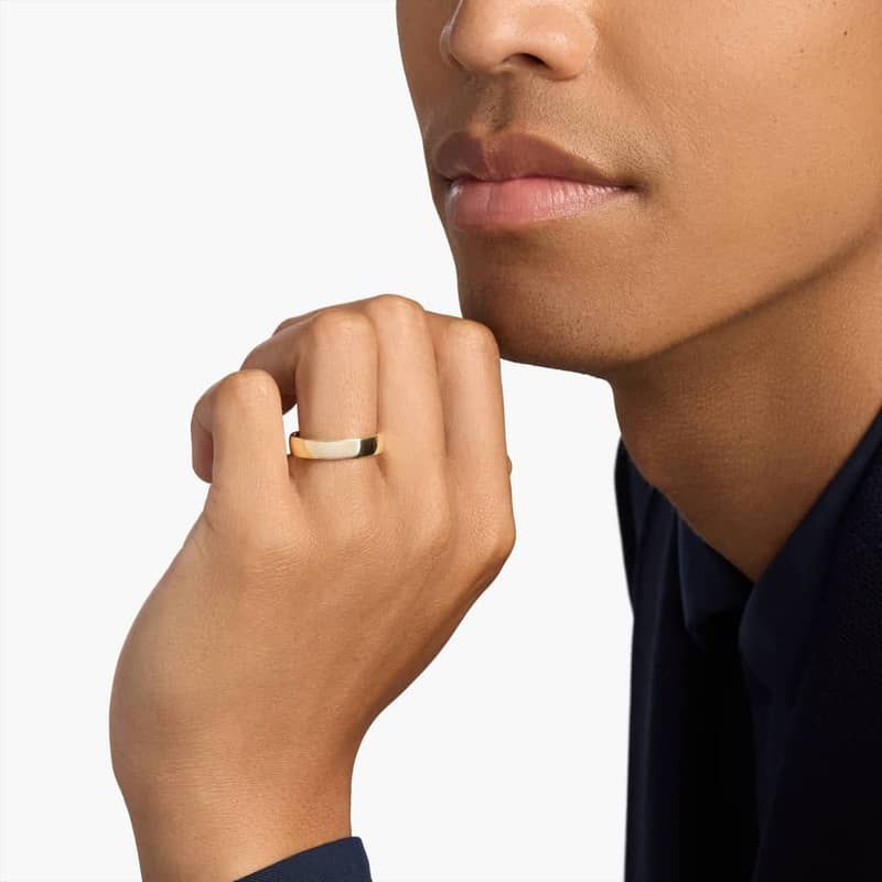 Skyline Comfort Fit Wedding Ring in 14k Yellow Gold (5mm)