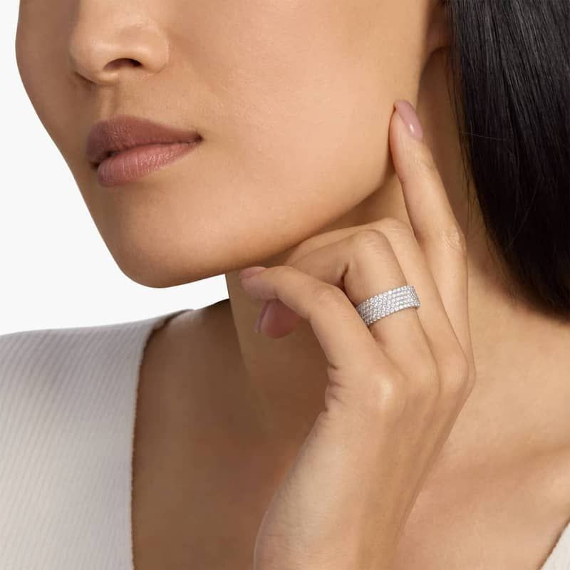 Five Row Diamond Eternity Ring in 14k White Gold (2 3/4 ct. tw.)