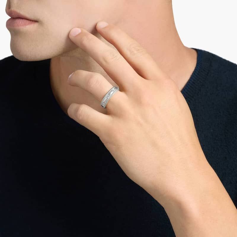 Bella Vaughan Grandeur Asscher Diamond Wedding Ring in Platinum (6 mm, 3/8 ct. tw.)