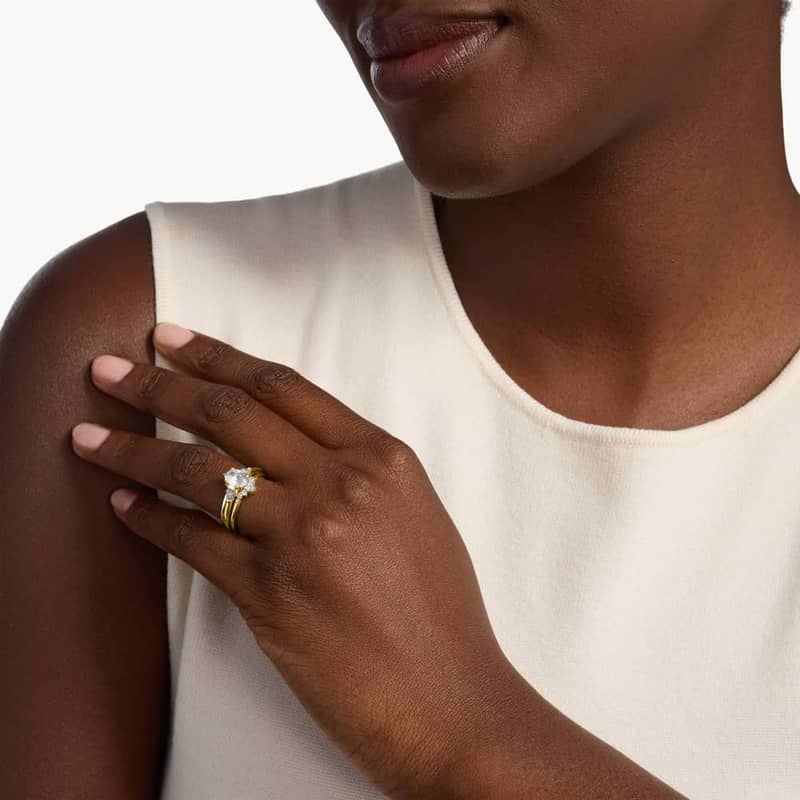 Crown Diamond Insert in 14k Yellow Gold (1/4 ct. tw.)