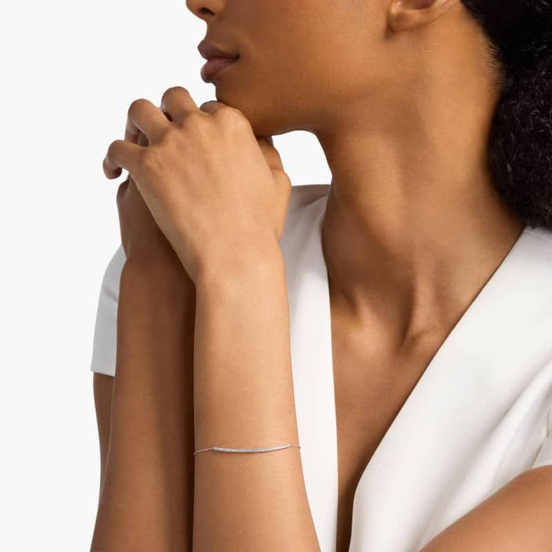 Mini Diamond Bar Bracelet in 14k Rose Gold (1/5 ct. tw.)