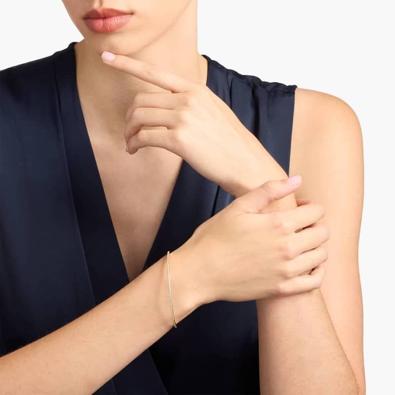 Stackable Pavé Diamond Bangle in 18k Yellow Gold (1 ct. tw.)