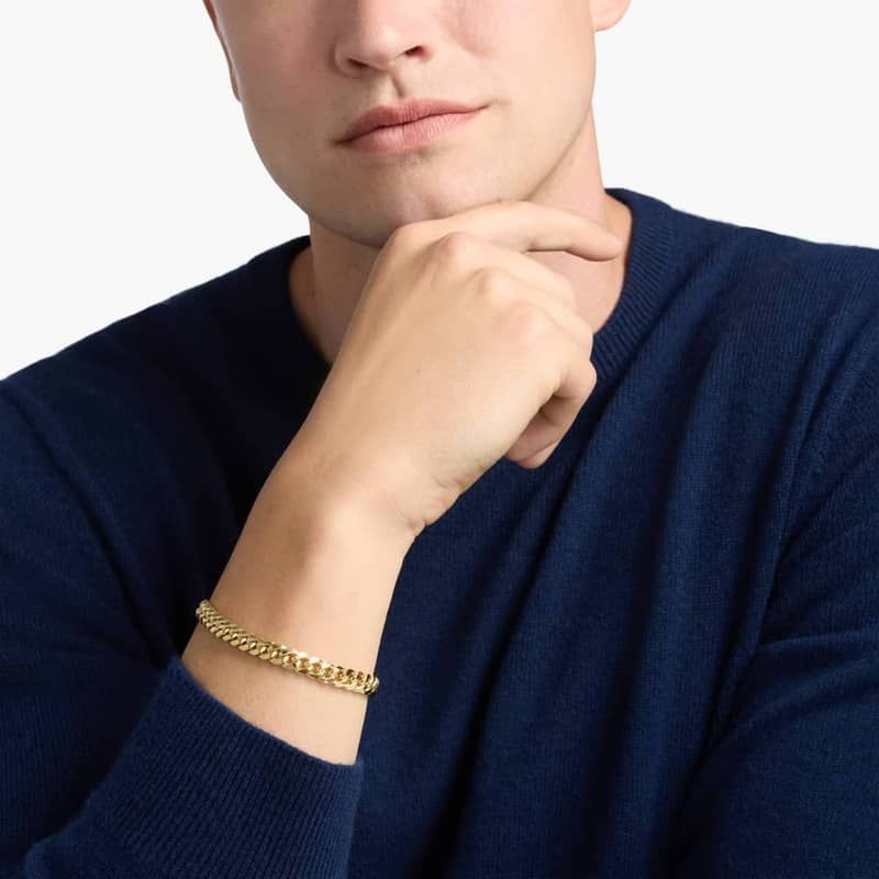 8" Miami Cuban Link Bracelet in 14k Yellow Gold (7.3mm)