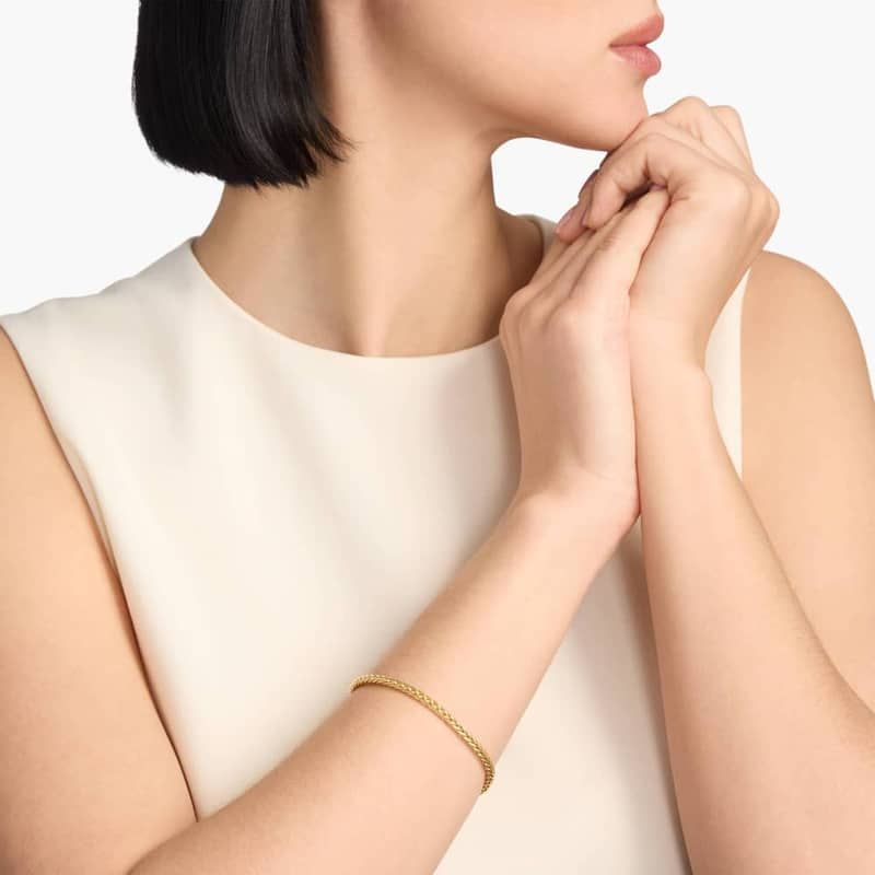 7.5" Wheat Chain Bracelet in 14k Italian Yellow Gold (3.1 mm)