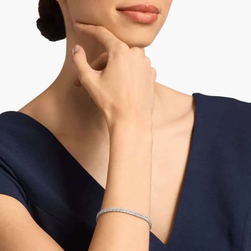 Double Row Diamond Tennis Bracelet in 14k White Gold (3 ct. tw.)