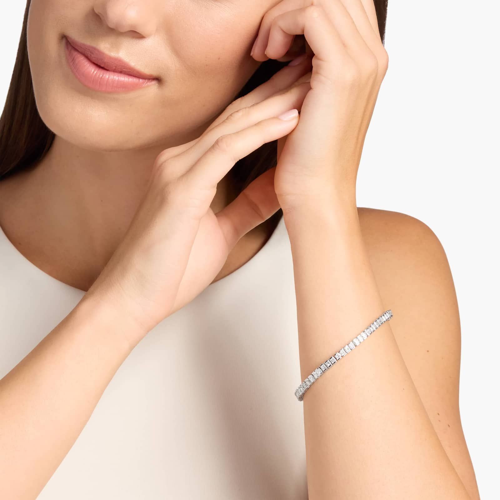 Diamond Accent Bracelet in 14k White Gold (3 ct. tw.)