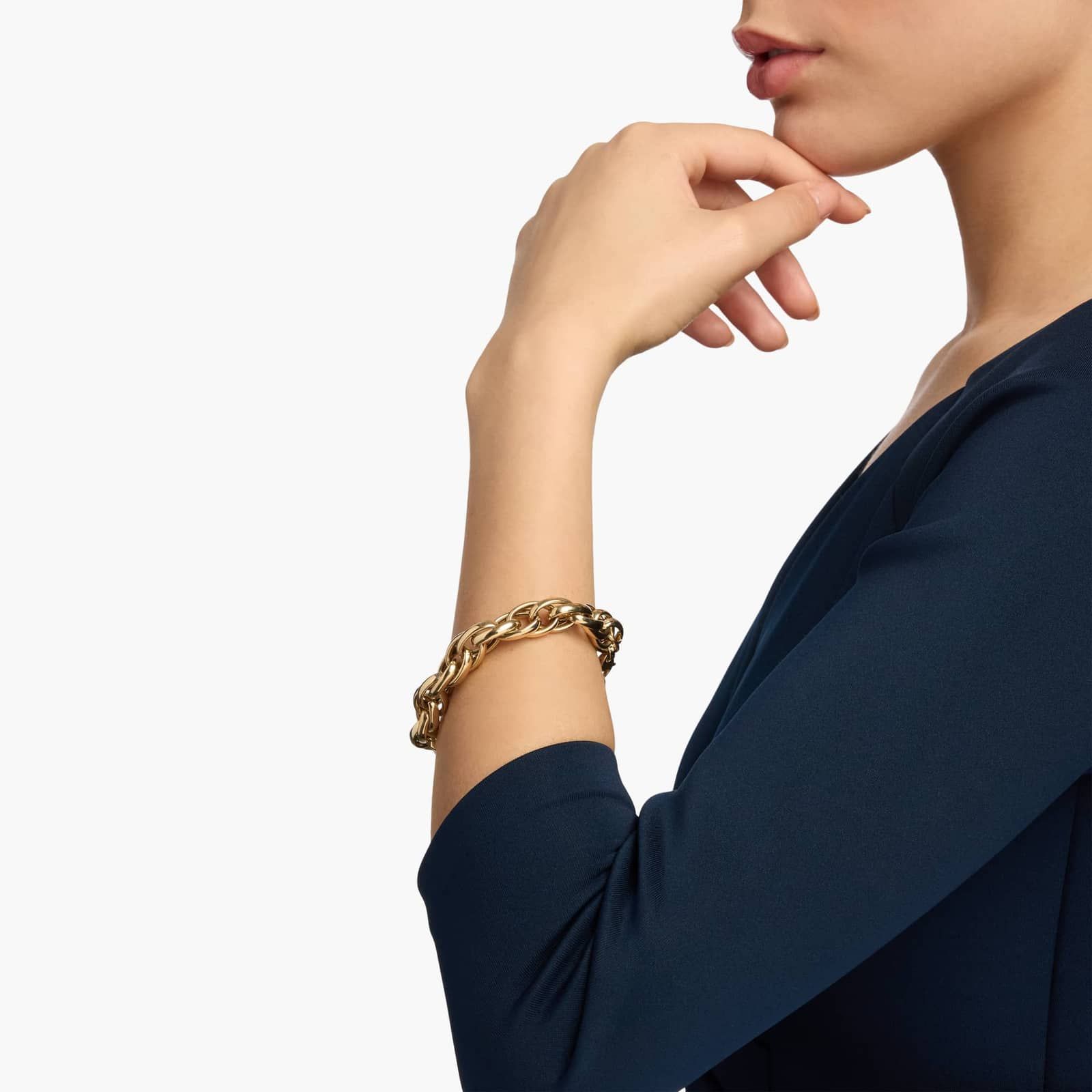 8.5" Fancy Link Rope Bracelet in 14K Yellow Gold