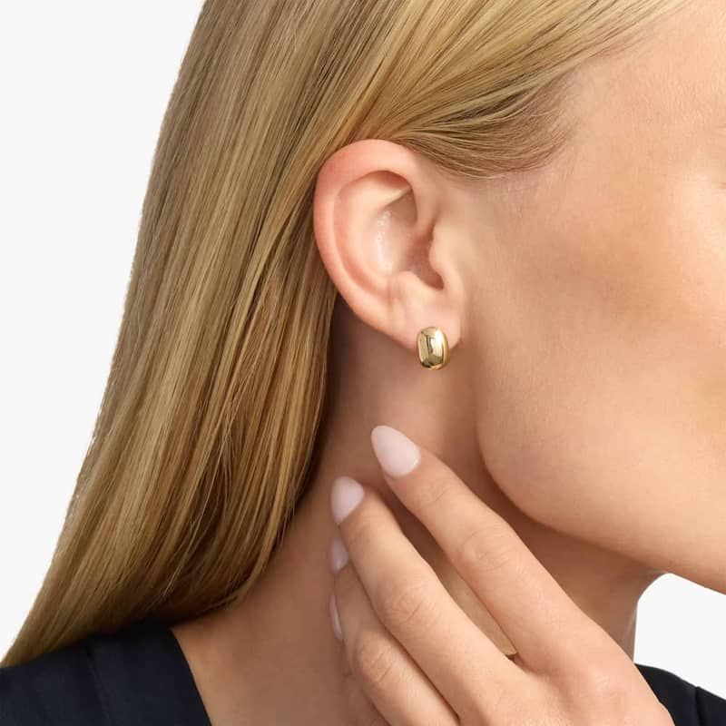 Spherical Stud Earrings in 14k Italian Yellow Gold