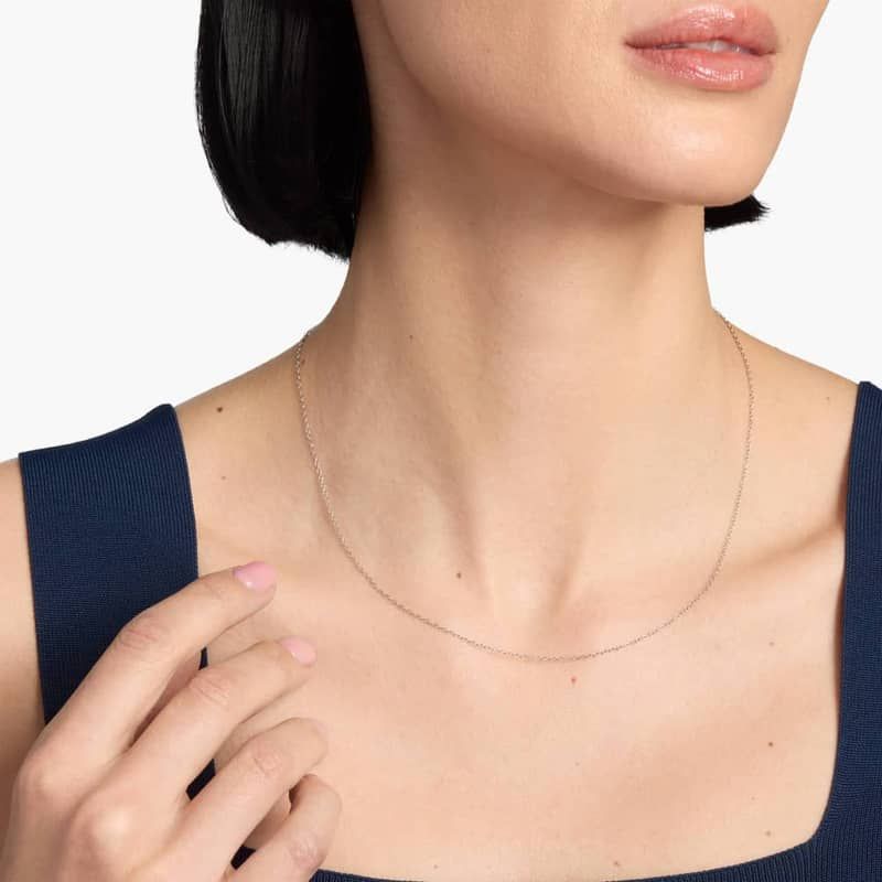 18" Cable Chain in Sterling Silver (1.35mm)