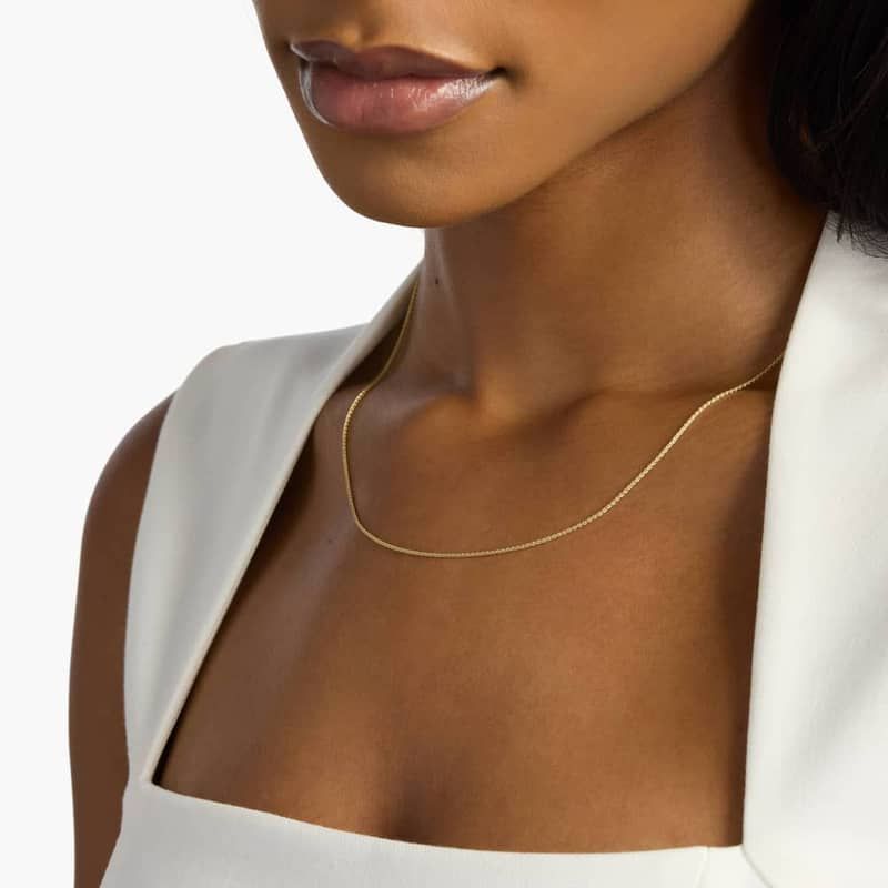 20" Wheat Chain in 14k Yellow Gold (1.2 mm)