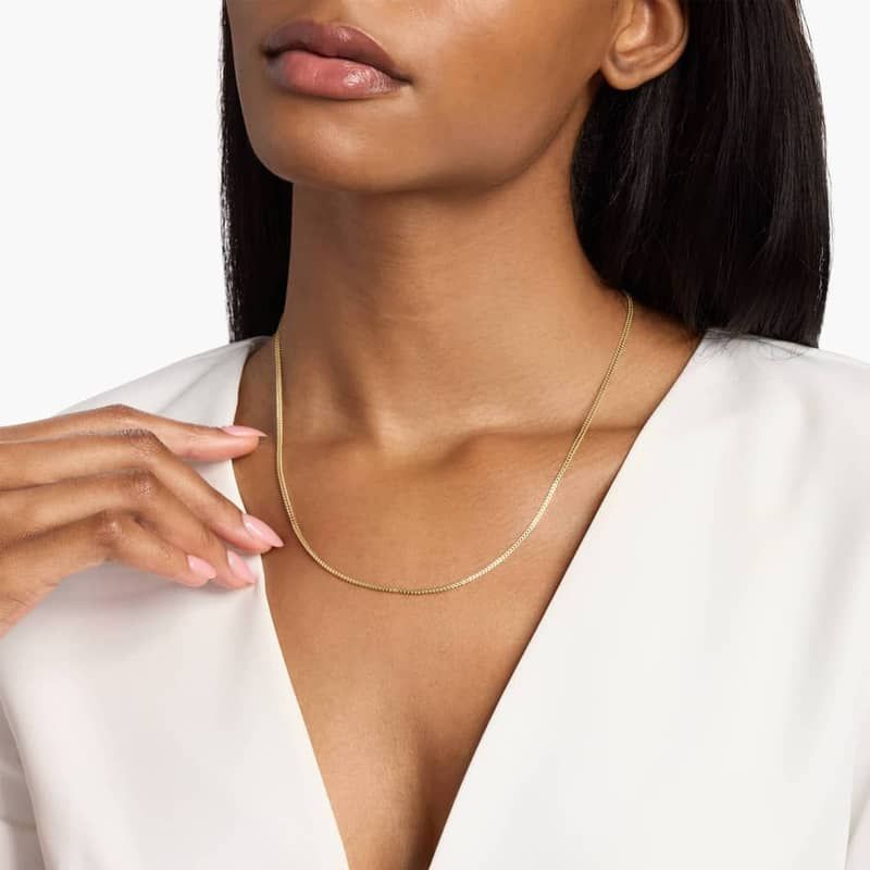 20" Franco Chain in 14k Yellow Gold (1.3 mm)