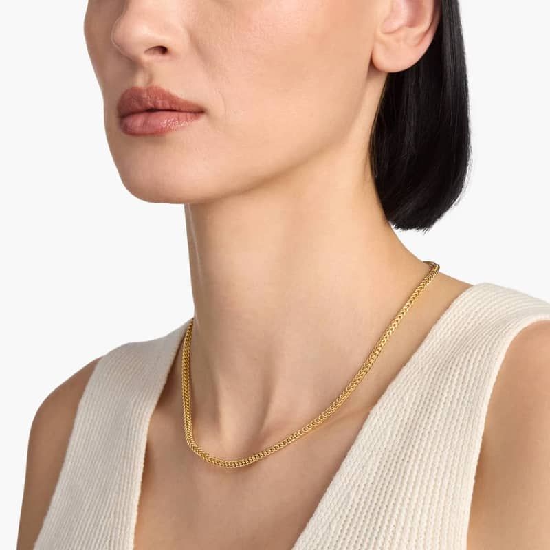 18" Franco Chain in 14k Yellow Gold (3 mm)