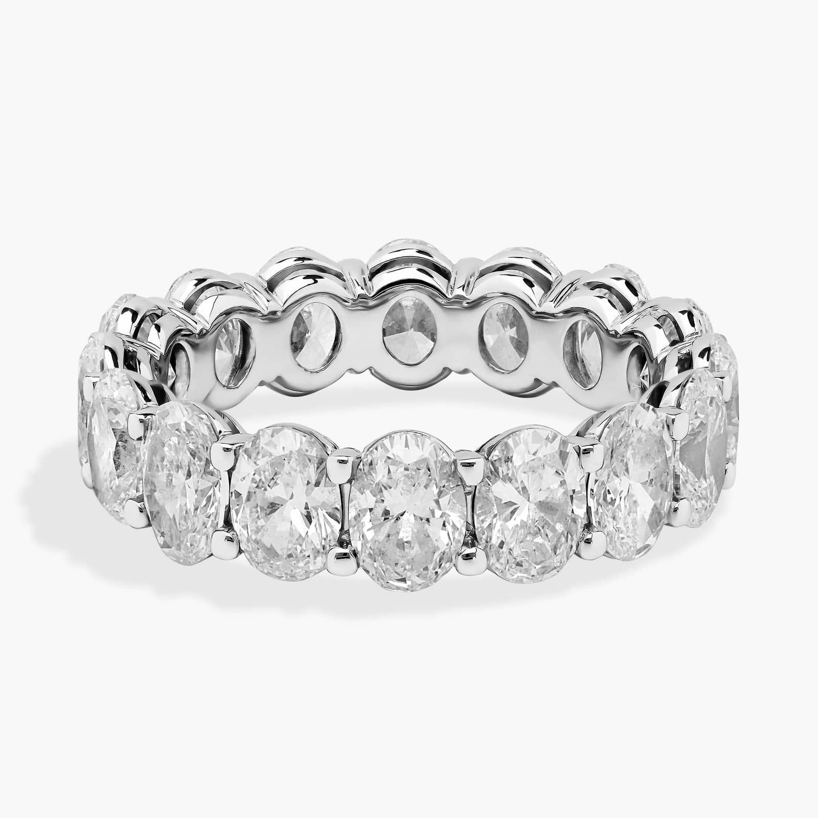 Eternity oval 5.47ct lab diamond Ring