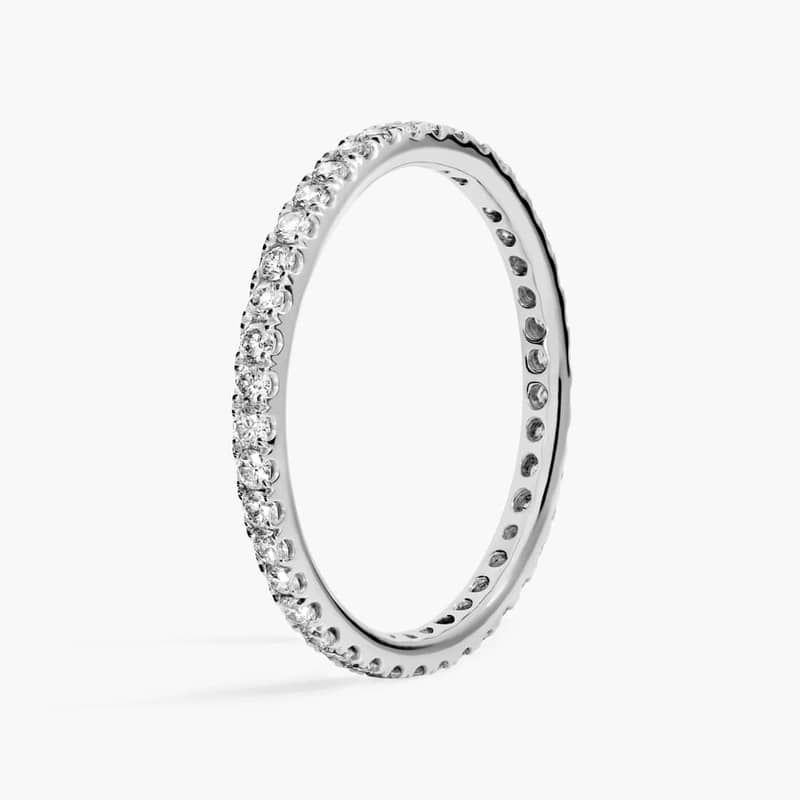 Riviera Pavé Diamond Eternity Ring in 14k White Gold (1/2 ct. tw.)