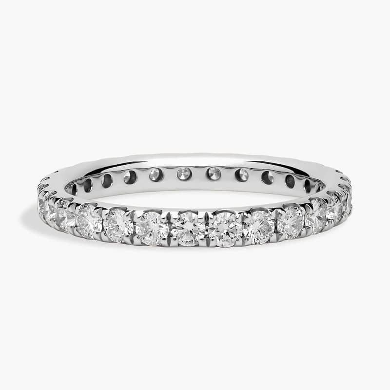 Riviera Pavé Diamond Eternity Ring in Platinum (1 ct. tw.)