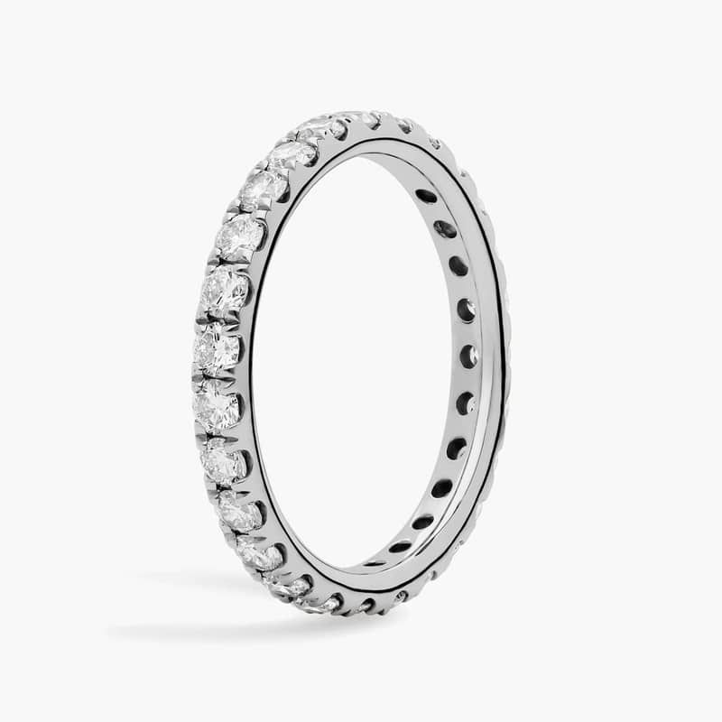 Riviera Pavé Diamond Eternity Ring in Platinum (1 ct. tw.)