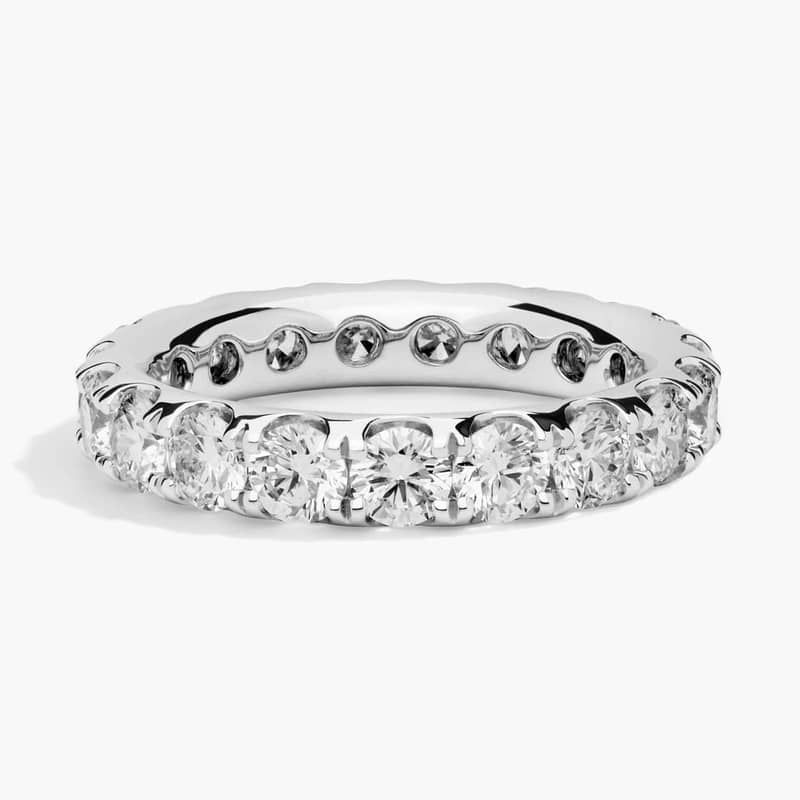 Riviera Pavé Diamond Eternity Ring in Platinum (3 ct. tw.)