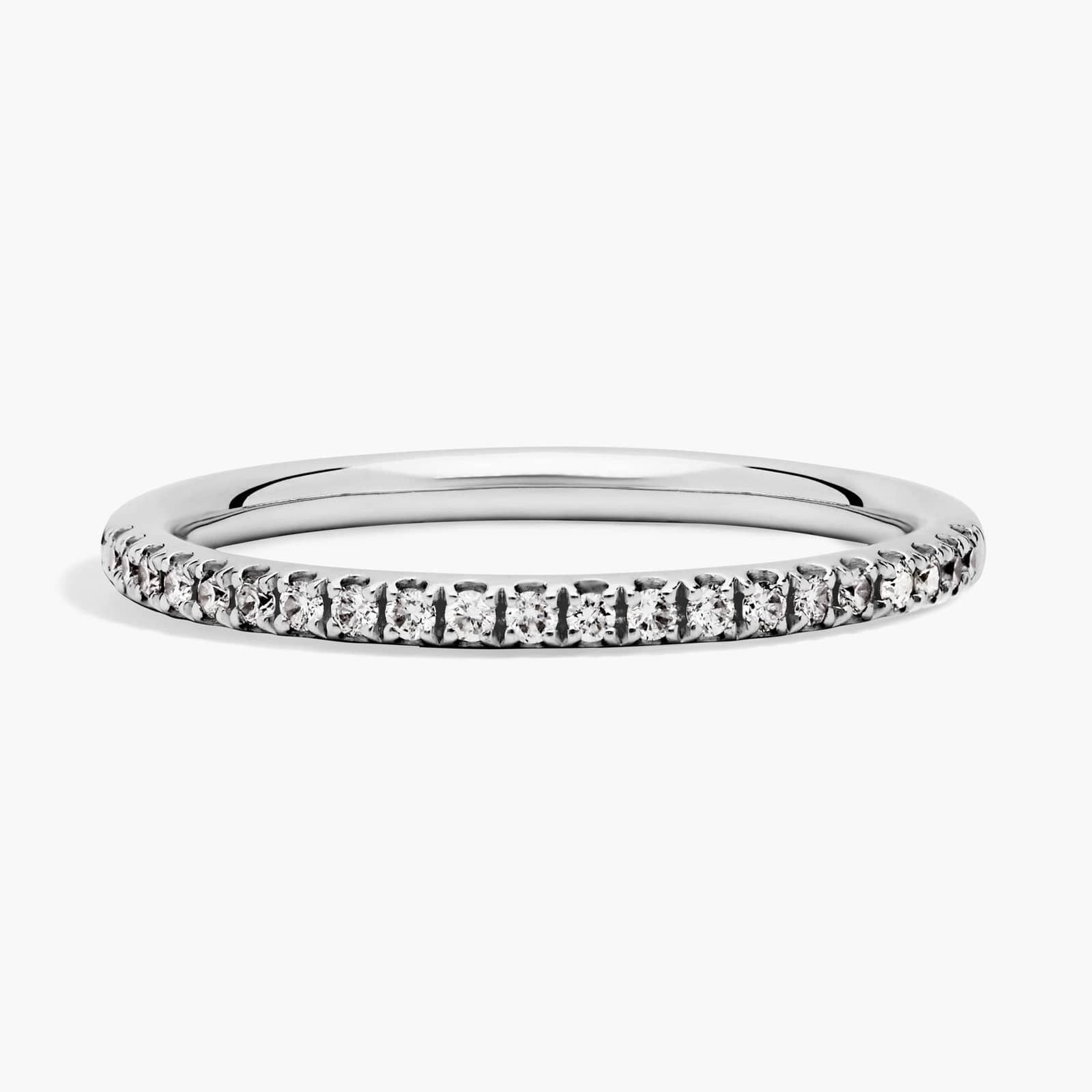 Riviera Pavé Diamond Ring in 14k White Gold (1/4 ct. tw.)