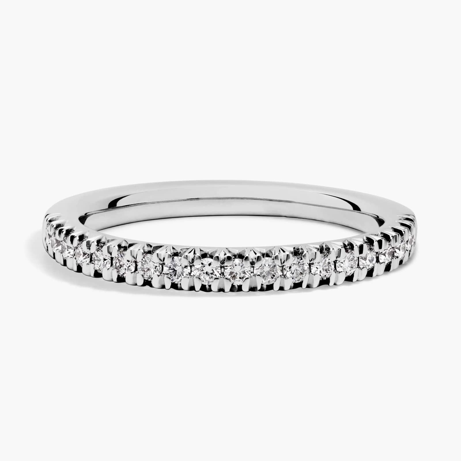 French Pavé Diamond Ring in Platinum (1/4 ct. tw.)