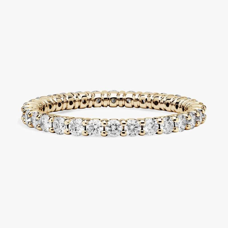 Petite Hidden Halo Solitaire Plus Diamond Engagement Ring in 14k Yellow Gold