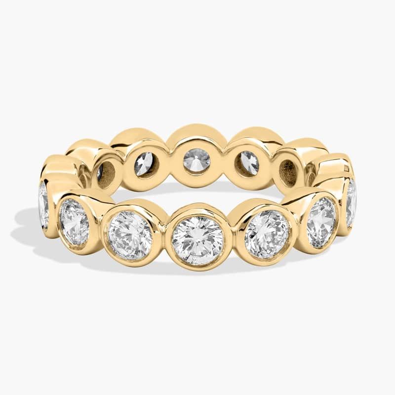 Bezel-Set Diamond Eternity Ring in 14k Yellow Gold (2 ct. tw.)