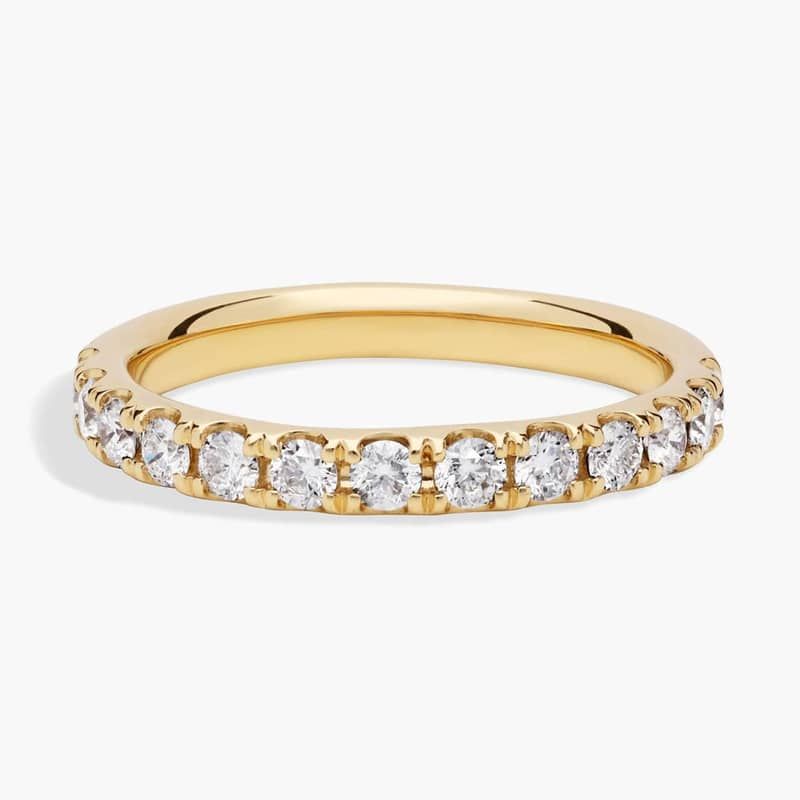 Riviera Pavé Lab-Grown Diamond Ring In 14K Yellow Gold (1/2 Ct. tw. - F-G / VS2-SI1)