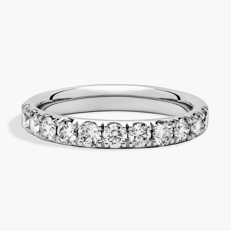 Riviera Pavé Lab-Grown Diamond Ring In 14K White Gold (3/4 Ct. tw. - F-G / VS2-SI1)