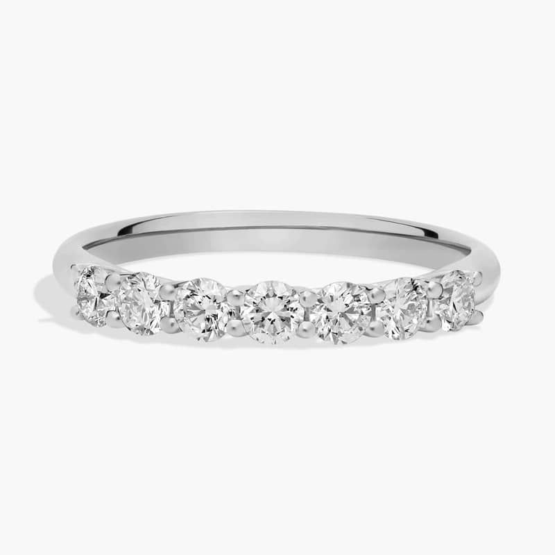 Seven Stone Trellis Lab-Grown Diamond Ring In 14K White Gold (1/2 Ct. tw. - F-G / VS2-SI1)