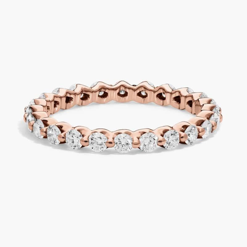 Floating Lab-Grown Diamond Eternity Ring In 14K Rose Gold (1 Ct. tw. - F-G / VS2-SI1)