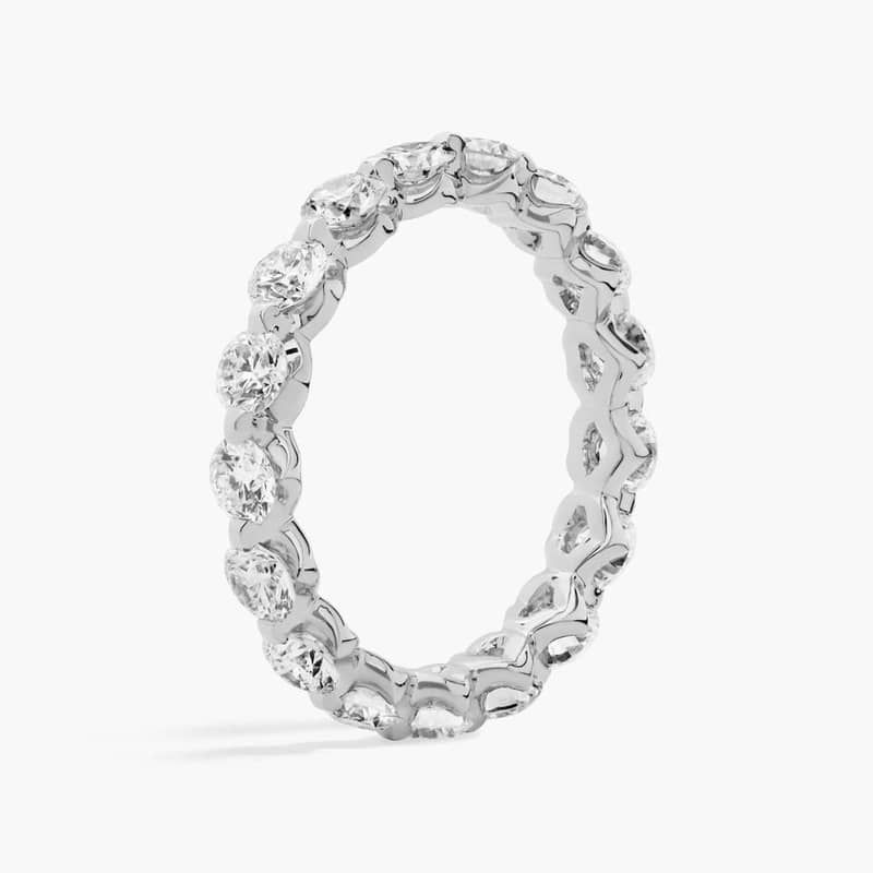 Floating Diamond Eternity Ring In 14K White Gold (2 Ct. tw. - H-I / SI1-SI2)