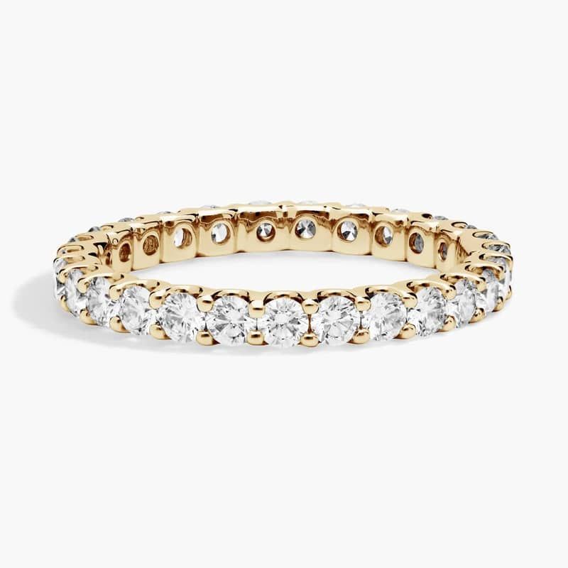 Luna Diamond Eternity Ring In 14K Yellow Gold (1 Ct. tw. - H-I / SI1-SI2)