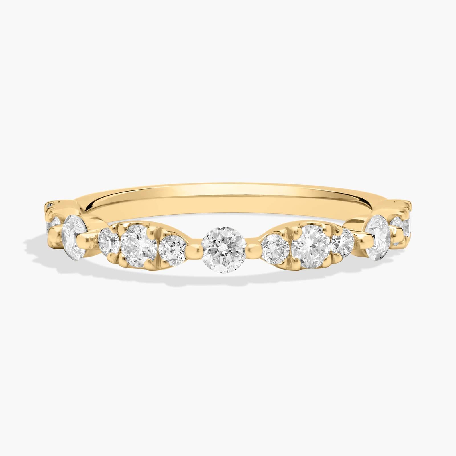 Scalloped Diamond Ring in 14K Yellow Gold (1/2 ct. tw.)