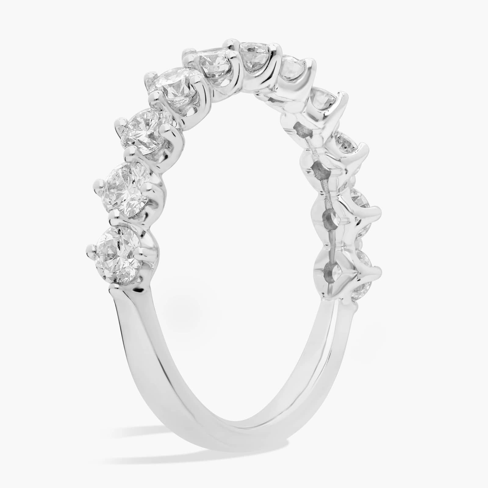 Compass Set Diamond Ring in 14K White Gold (1 ct. tw.)