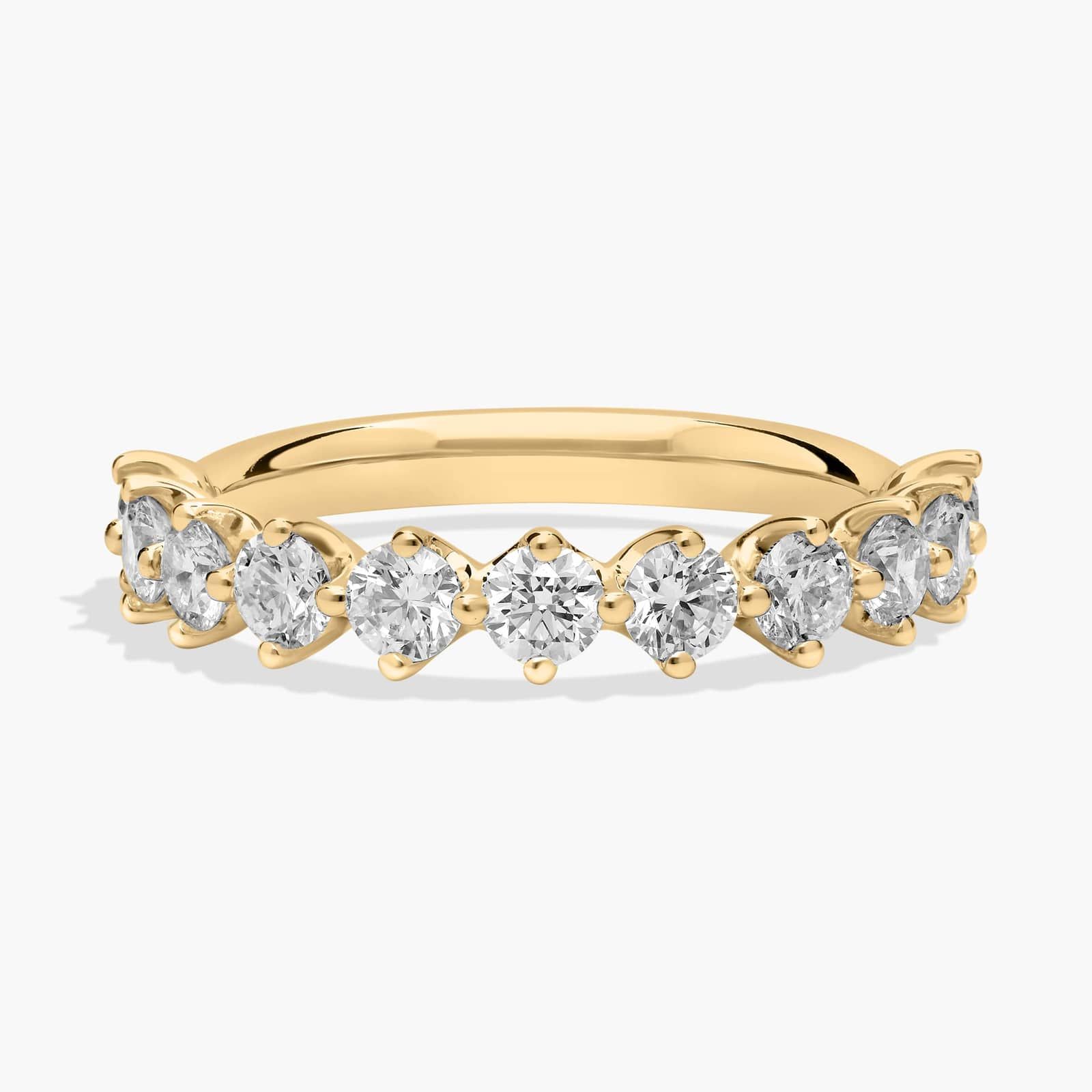 Compass Set Diamond Ring in 14K Yellow Gold (1 ct. tw.)