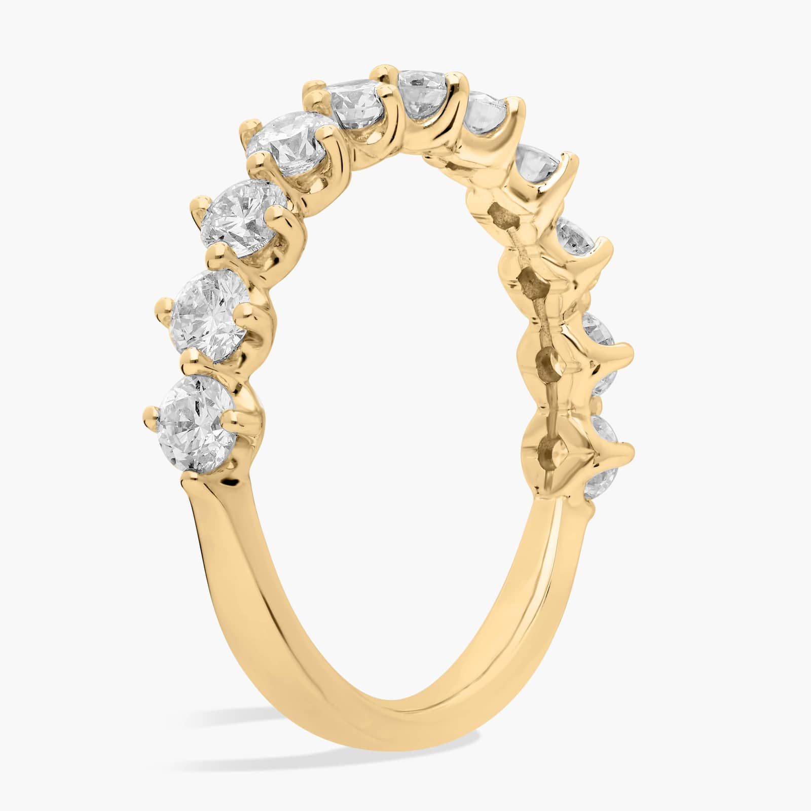 Compass Set Diamond Ring in 14K Yellow Gold (1 ct. tw.)