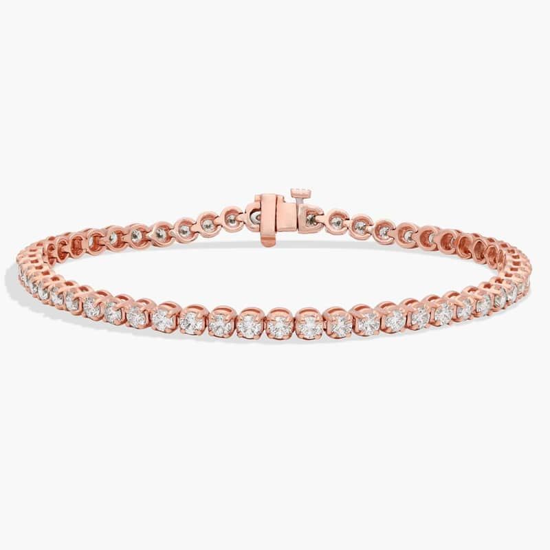Diamond Tennis Bracelet in 14k Rose Gold (4 ct. tw.)