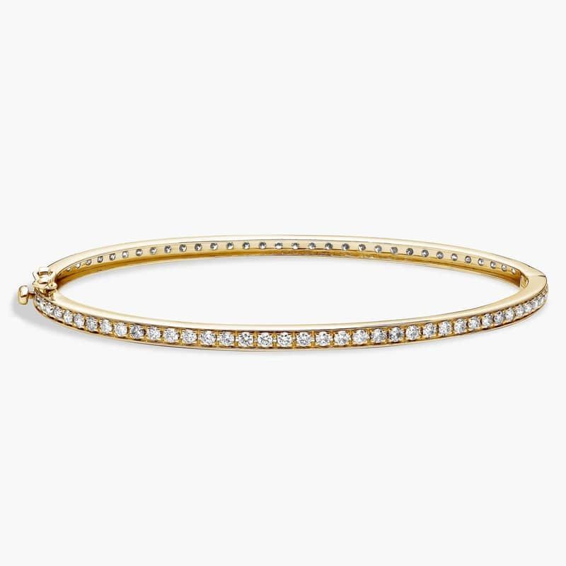 Eternity Diamond Bangle Bracelet in 18k Yellow Gold (2 ct. tw.)