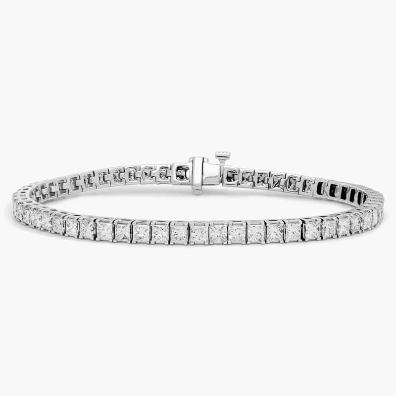Princess Diamond Tennis Bracelet in 14k White Gold (8 ct. tw.)
